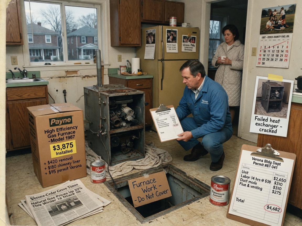 Cost Factors for Furnace Replacement in 1980s Verona Neighborhoods